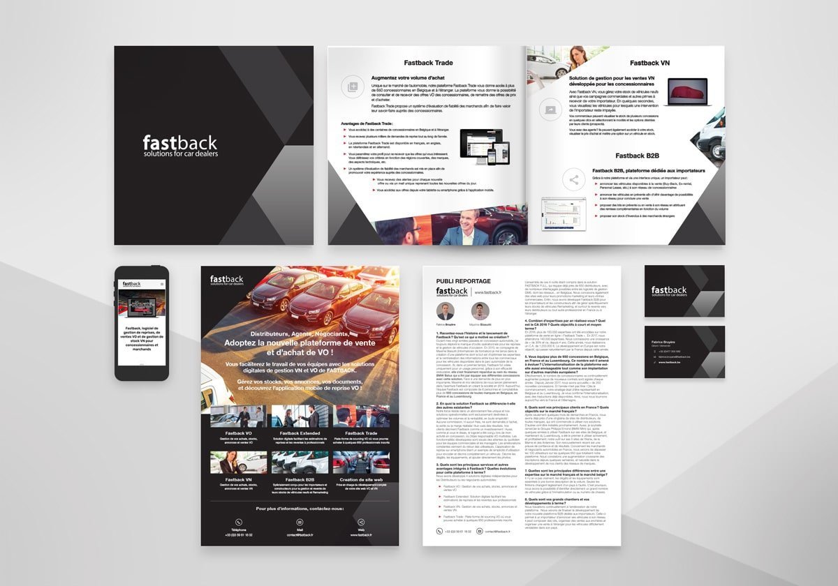Supports papier Fastback, programme informatiques