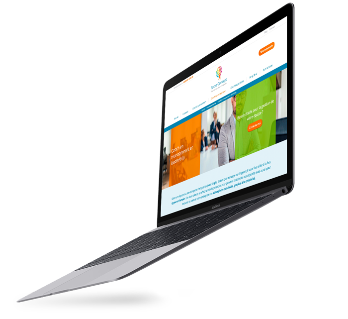 Site web de Facta Concept créé par l'agence de marketing digital Poush