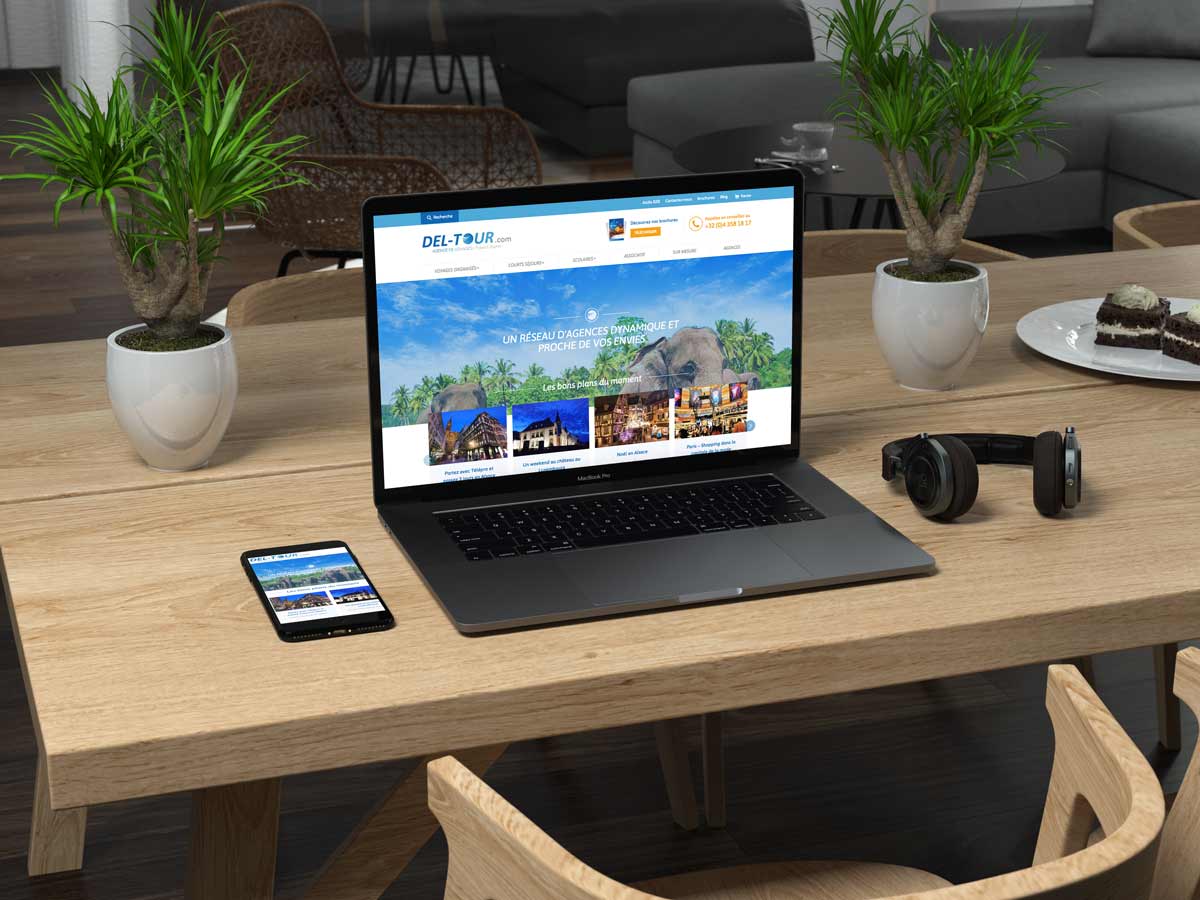 Refonte du site internet de Del Tour par notre agence web