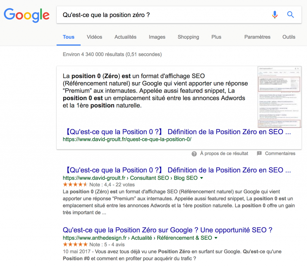 Viser la position zéro dans sa stratégie SEO
