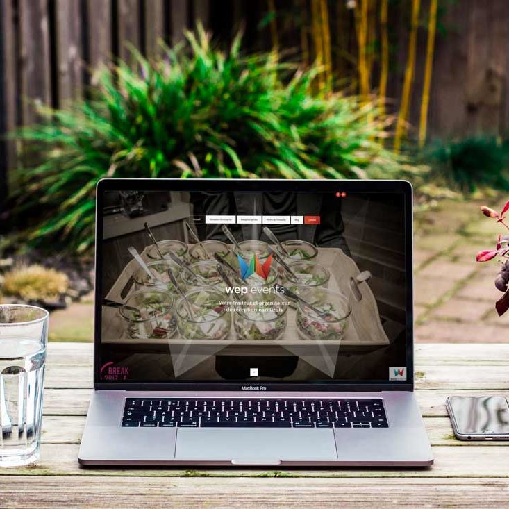 Création site internet vitrine de Wep Events