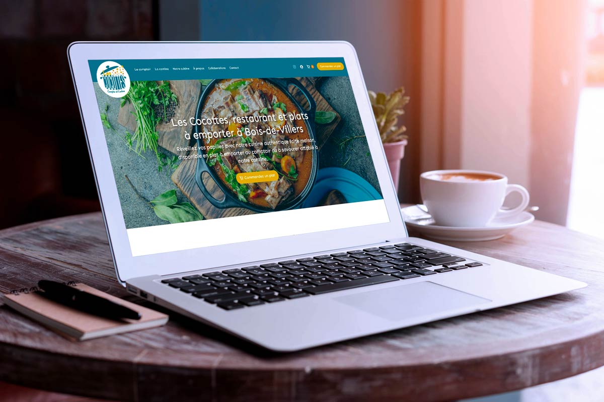 Petit e-shop one-page pour Les Cocottes à Bois-de-Villers