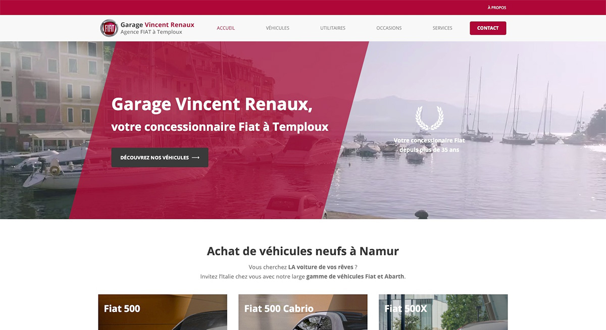 Poush est fier d'avoir collaboré avec le garage Fiat Vincent Renaux