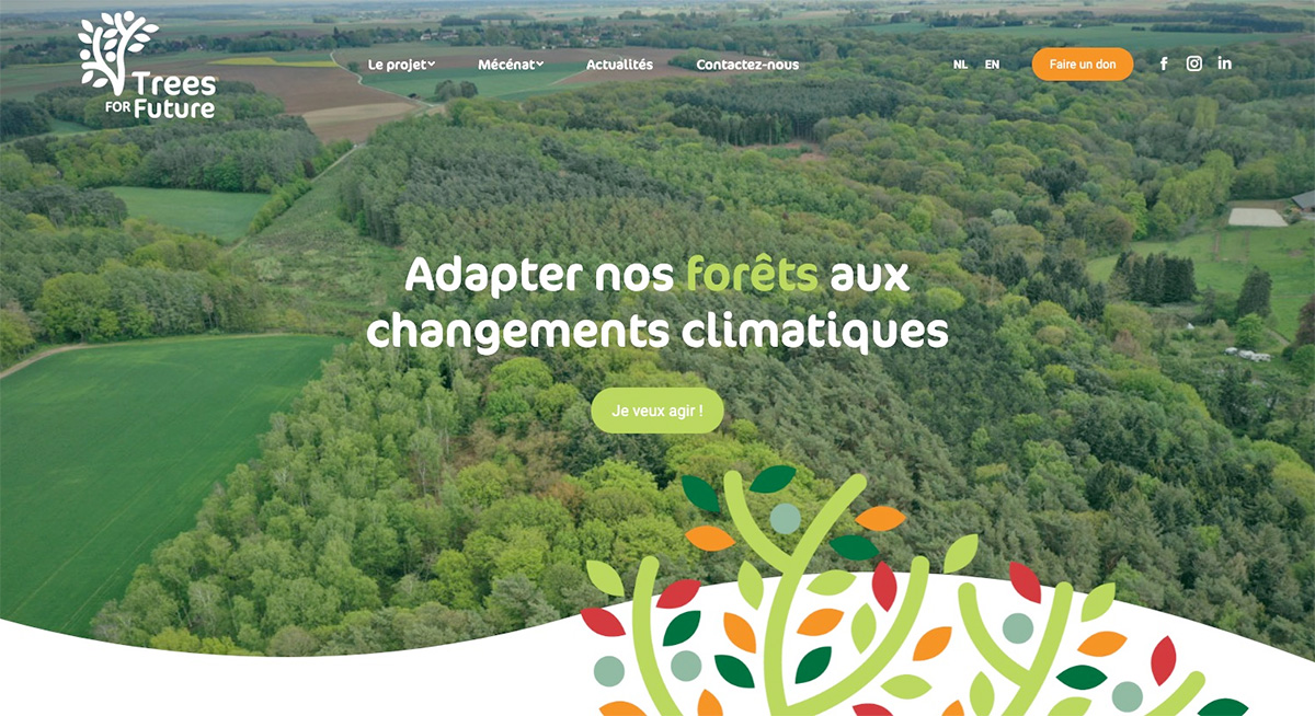 Page d'accueil de Trees for future