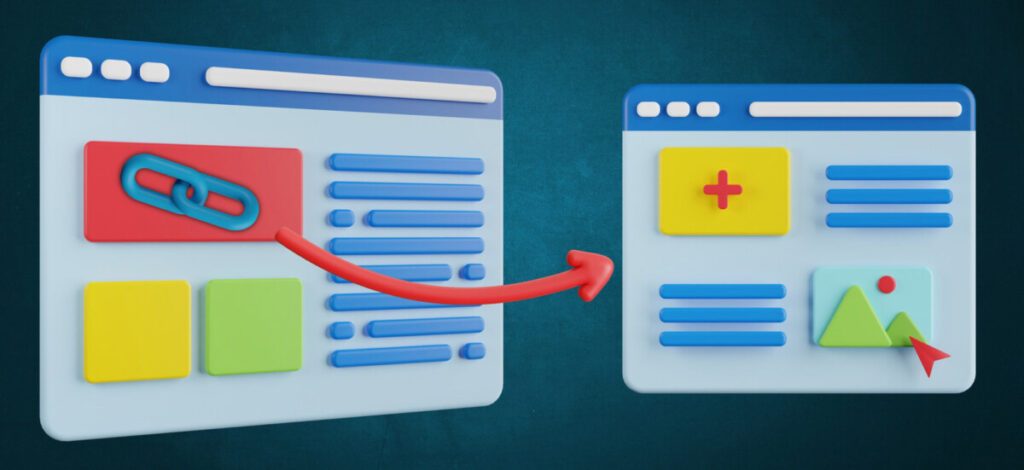 illustration qui représente le fonctionnement des backlinks