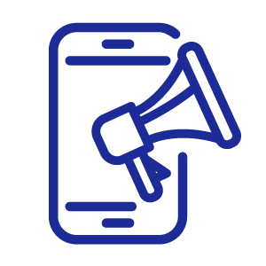 icone de publicité sur réseaux sociaux