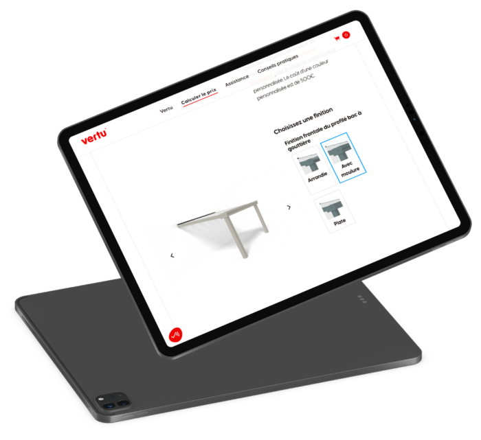 Site web Vertu Ipad