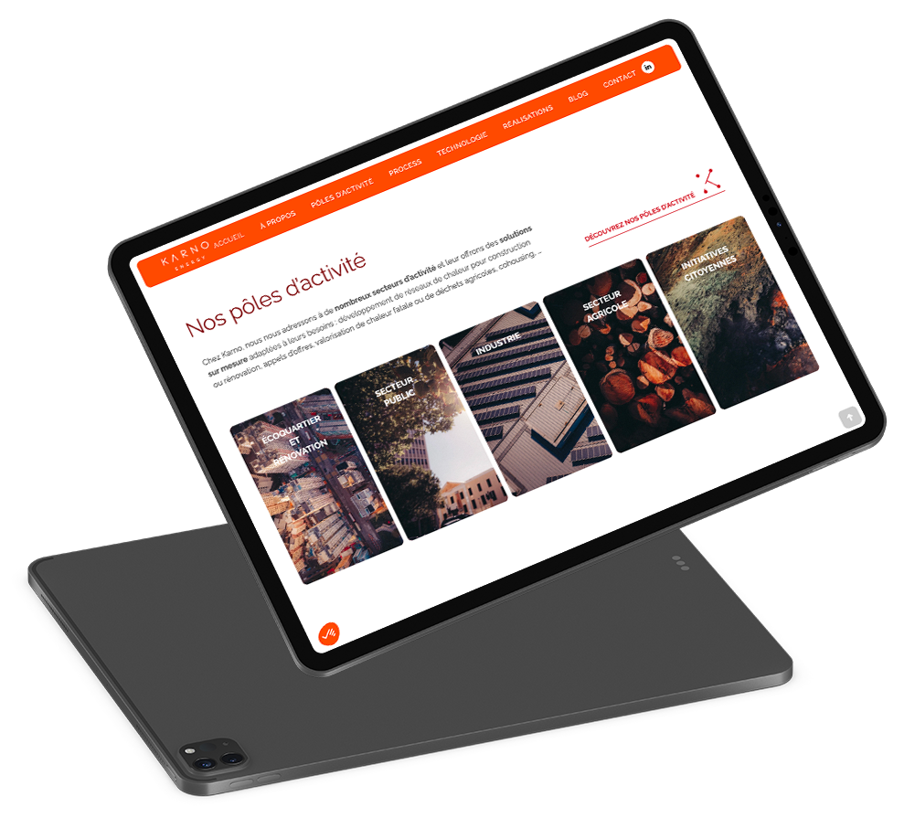 Site web Karno Ipad