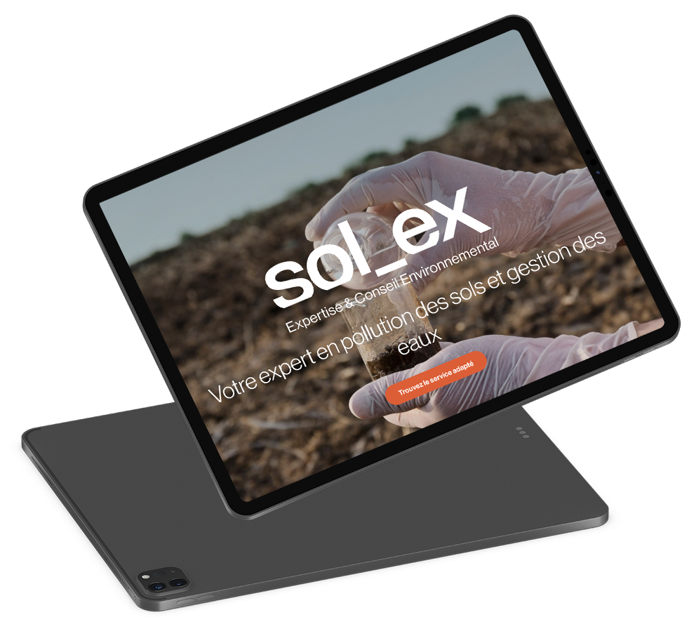 Site web Sol-Ex Ipad