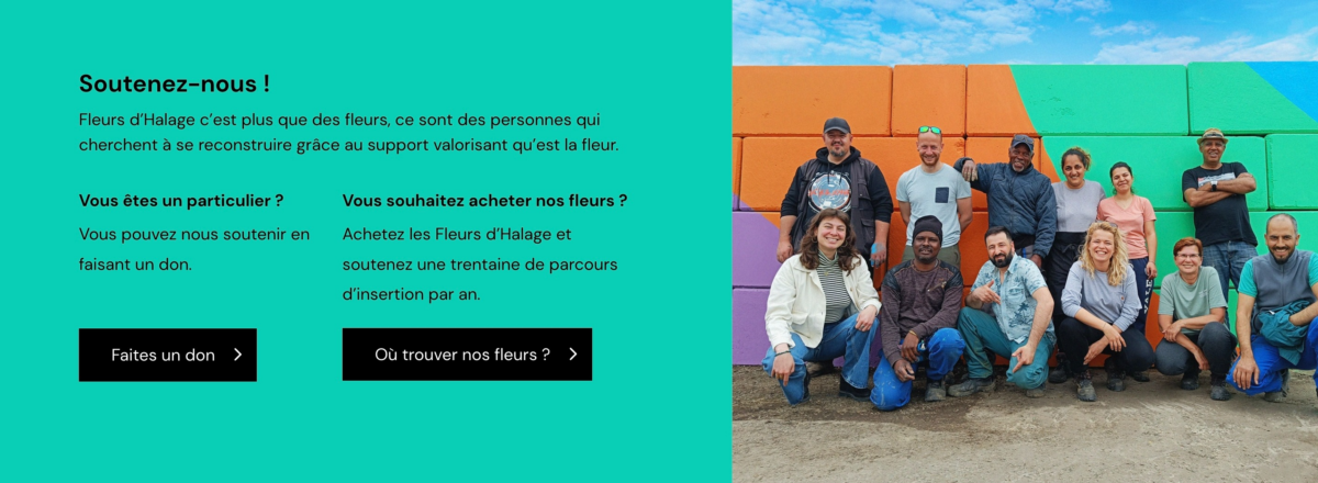 Page du site de Fleurs d'Halage