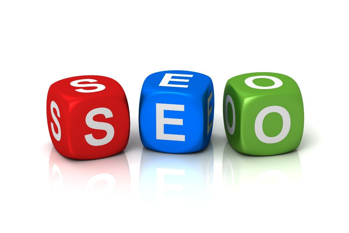 3 dés pour représenter les lettres du SEO